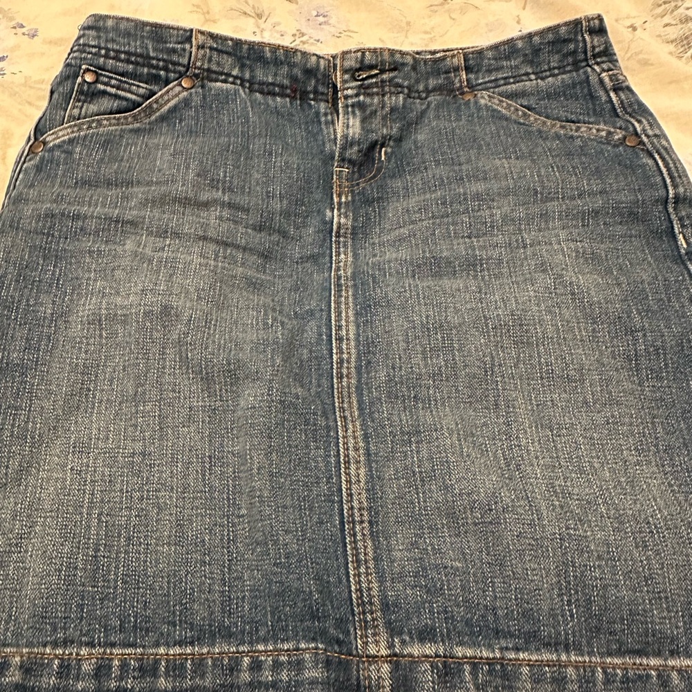 GAP Classic Blue Denim A-Line Skirt